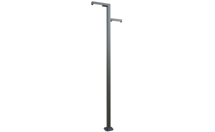 Square LED pole 3 ft. Ottawa OD 4x4 (Aluminum+powder coating) Two sides 60W 8100Lm